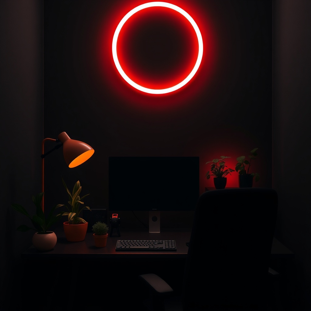 Ring light study corner